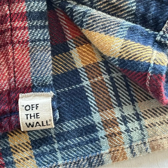 Vans Men's Blue and Tan Shirt Size Small 100% Cotton - Picture 7 of 9